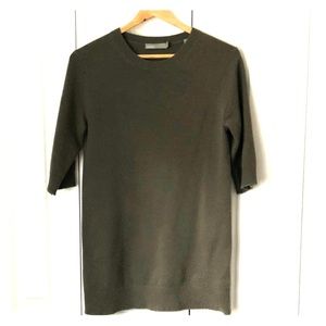 Vince 100% Cashmere Autumn Green Long Sweater